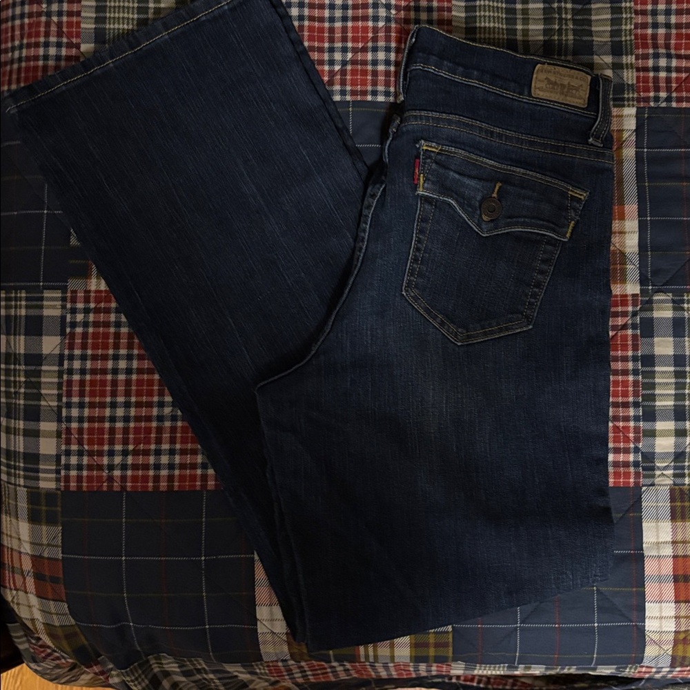 Levi's Perfectly Slimming 512 Boot Cut Jeans - Deep Indigo